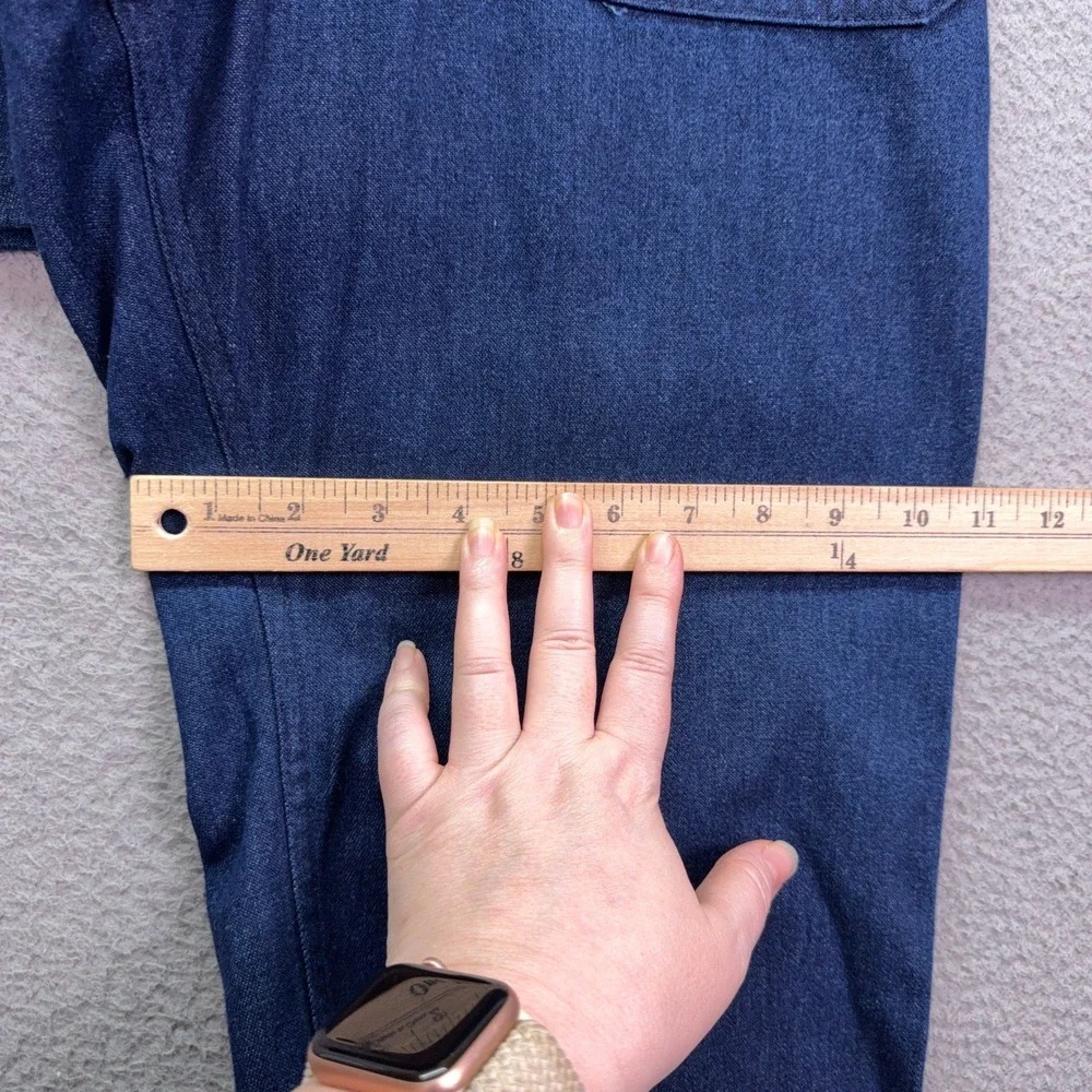VTG Seafarer Jeans Mens 32x31 Blue Utility Trousers Denim Bell Bottom Pants